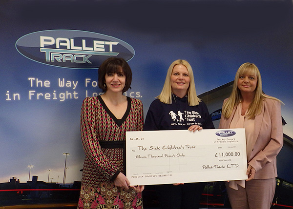 Pallet-Track Raises £11,000 for the Sick Children’s Trust thumbnail image
