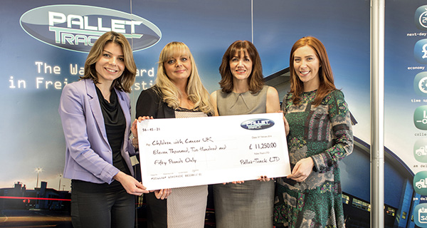 Pallet-Track Raises £13,000 For Children’s Cancer Charity thumbnail image