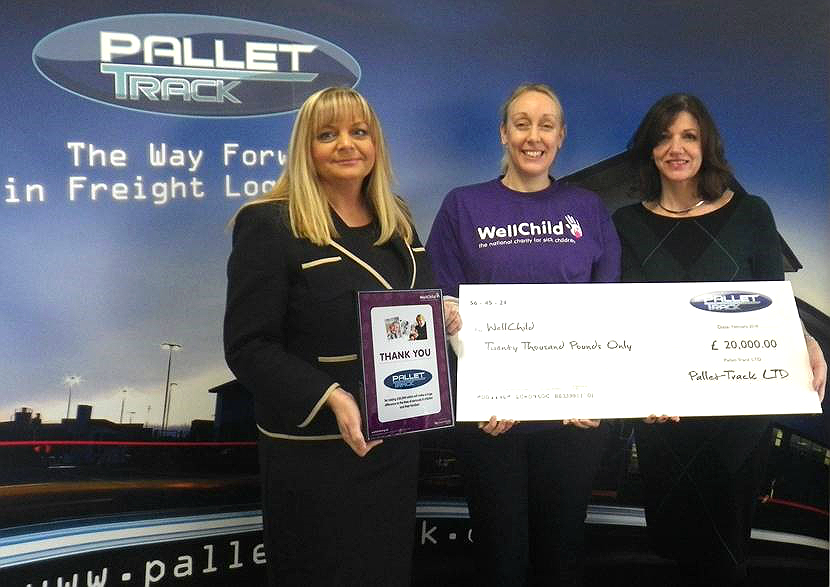 Pallet-Track raises £20,000 for WellChild thumbnail image