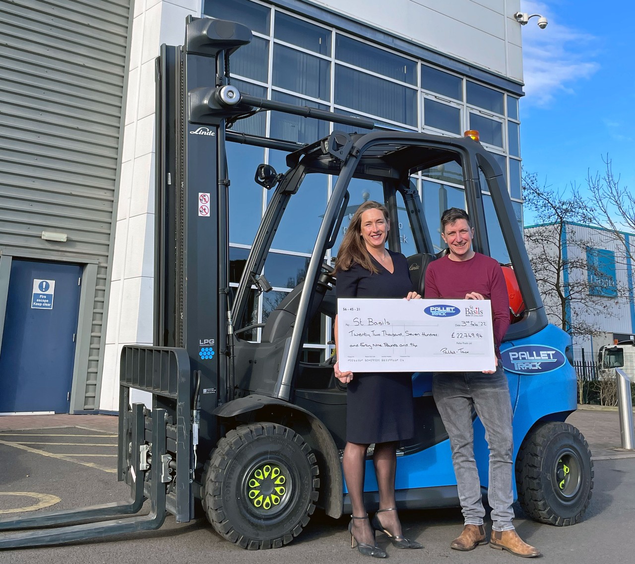 Pallet-Track raises nearly £23,000 for St Basils thumbnail image